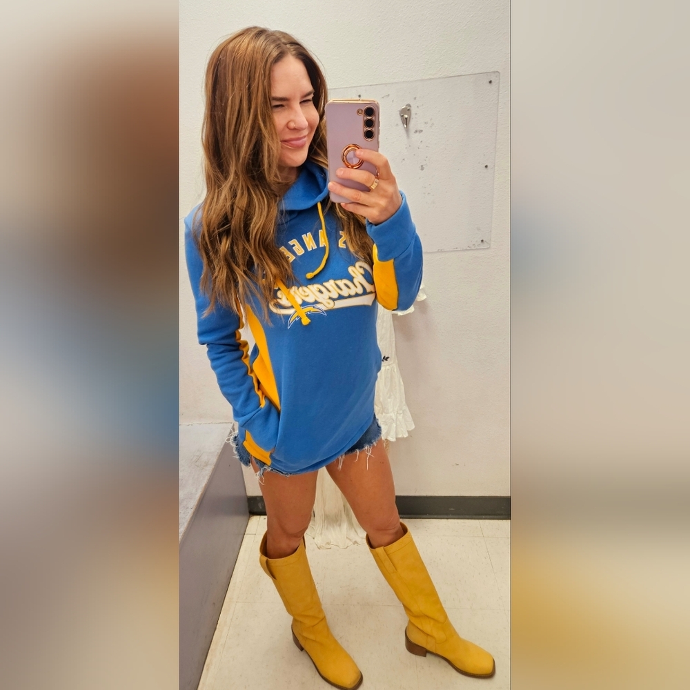 Women's LA Chargers hooded sweatshirt